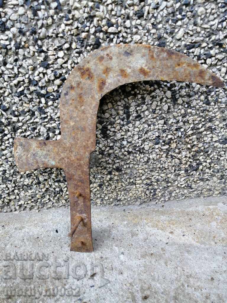 An old tool, an instrument, a hand forged cutter, a chopper, a machete with price 36.00 BGN | € 18.41