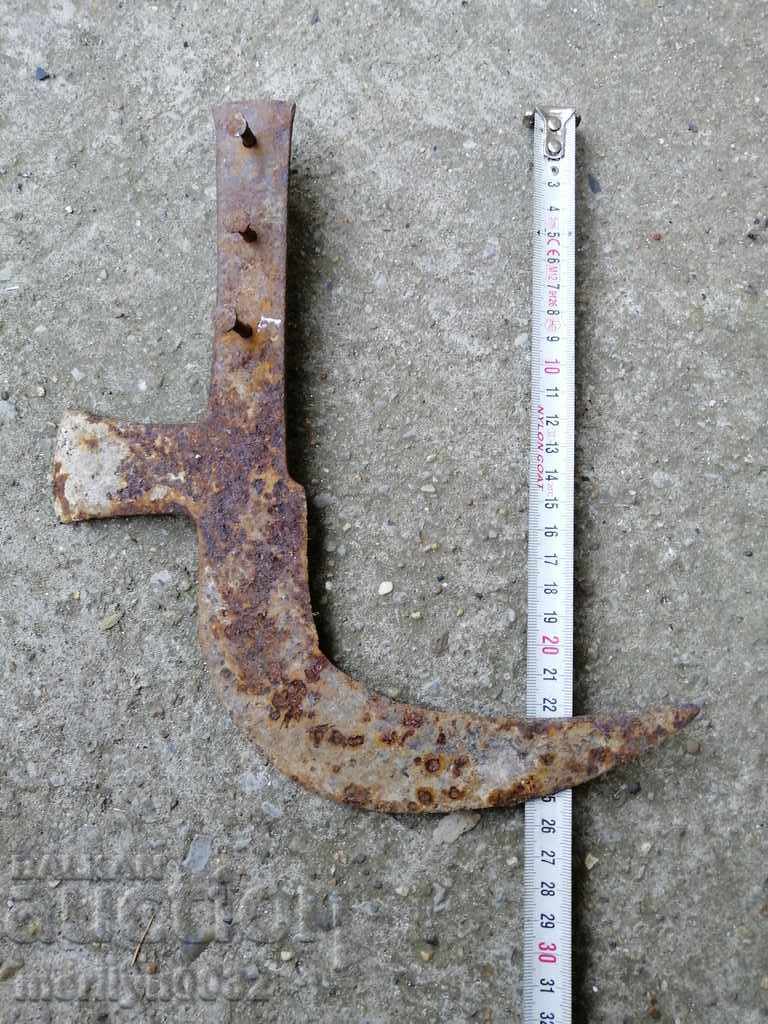 An old tool, an instrument, a hand forged cutter, a chopper, a machete - 5