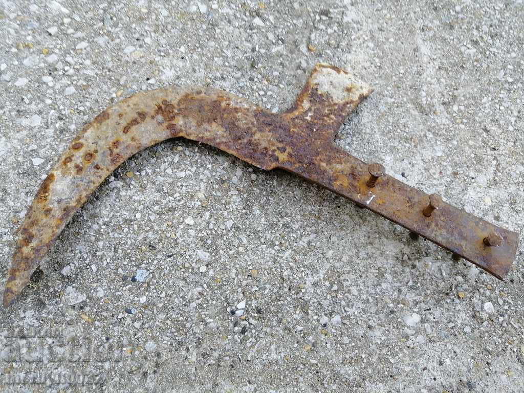 An old tool, an instrument, a hand forged cutter, a chopper, a machete - 7