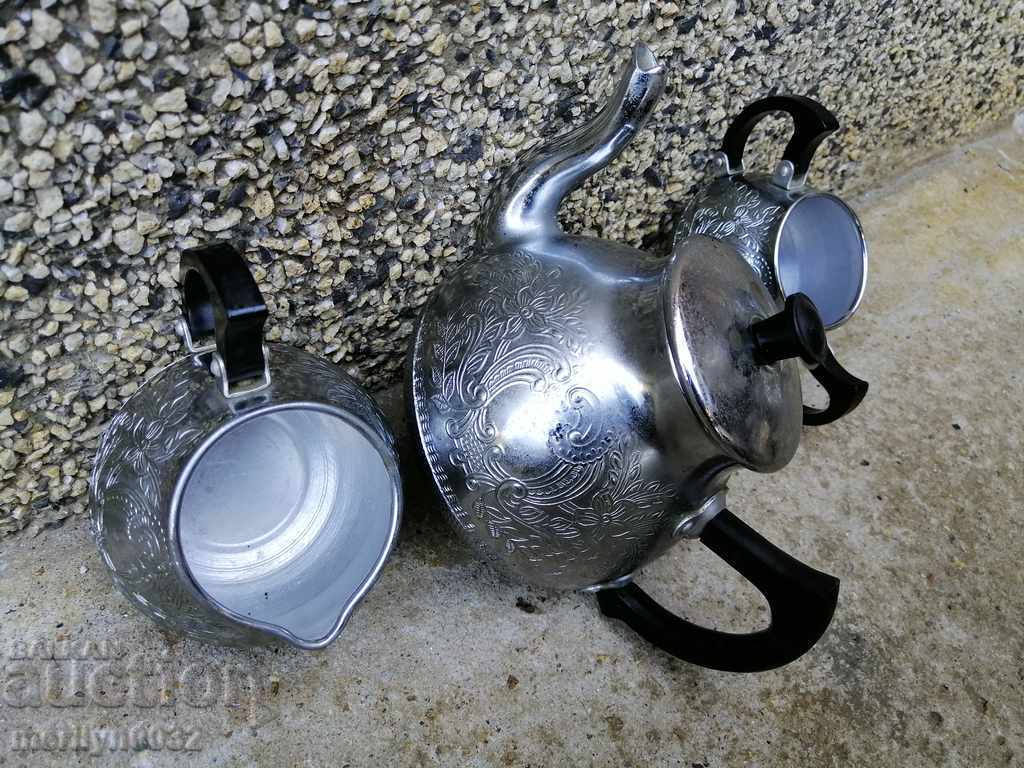 Coffee tea service aluminum container with price 53.00 BGN | € 27.10 Coffee tea service aluminum container with price 53.00 BGN | € 27.10
