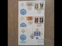 Пощенски пликове - 3 броя, IV Межд. асаблея Знаме на мира