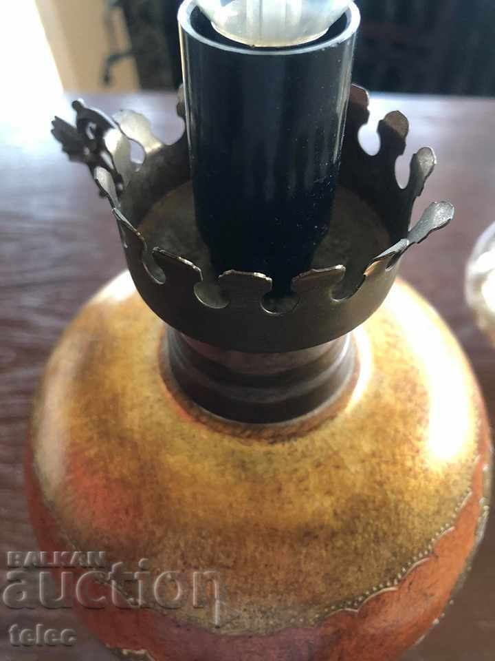 Auction Beautiful old night lamp - works Auction Beautiful old night lamp - works