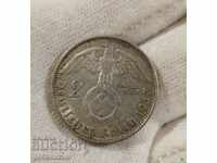 Germania Al Treilea Reich! 2 timbre Argint 1937.