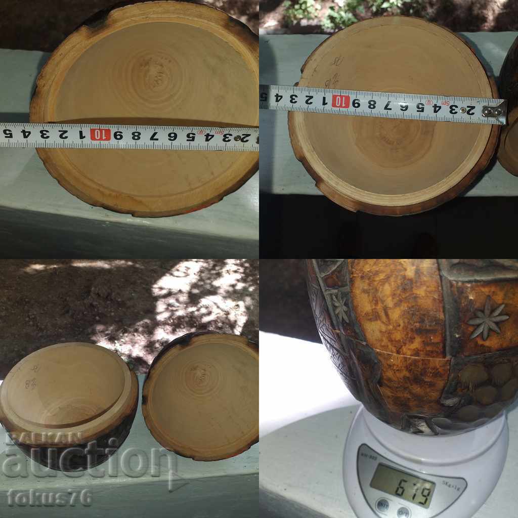 HUGE OLD WOODEN EASTER EGG WITH CARVING AND ENGRAVING - 7 HUGE OLD WOODEN EASTER EGG WITH CARVING AND ENGRAVING - 7