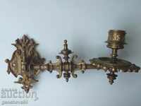 Massive old bronze candlestick Sconce