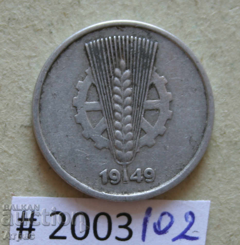 5 pfennig 1949 RDG cu preț € 0.36 | 0.70 BGN