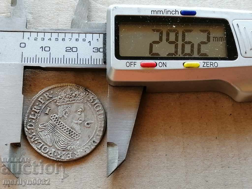 Auction Quarter silver thaler Sigismund silver coin coat of arms Auction Quarter silver thaler Sigismund silver coin coat of arms