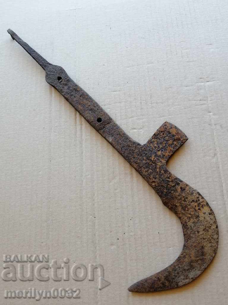 Delivery of Old handmade knife, wrought iron