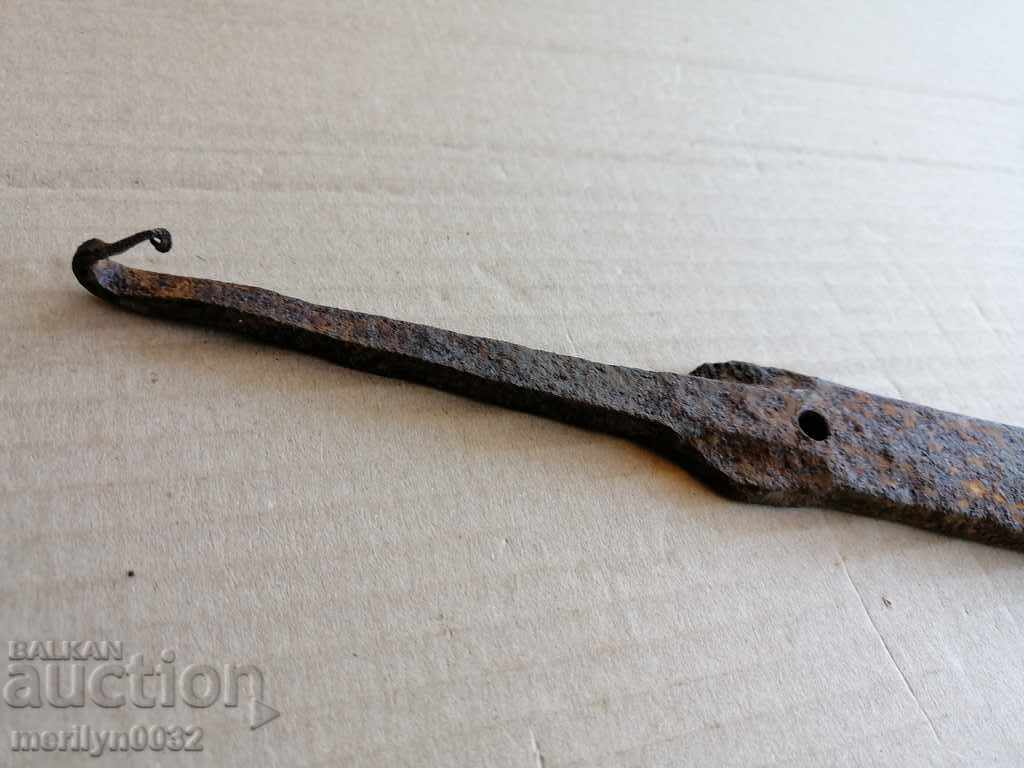 Old handmade knife, wrought iron - 7