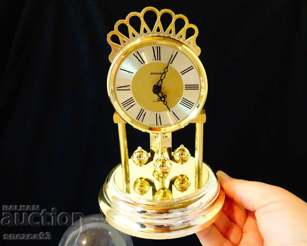 Auction Staiger table clock West Germany. Auction Staiger table clock West Germany.