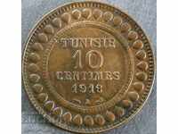 Tunisia 10 centime 1916