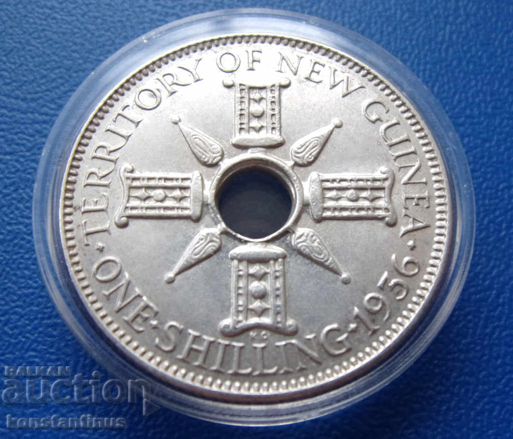 New Guinea 1 Shilling 1936 Silver UNC Rare