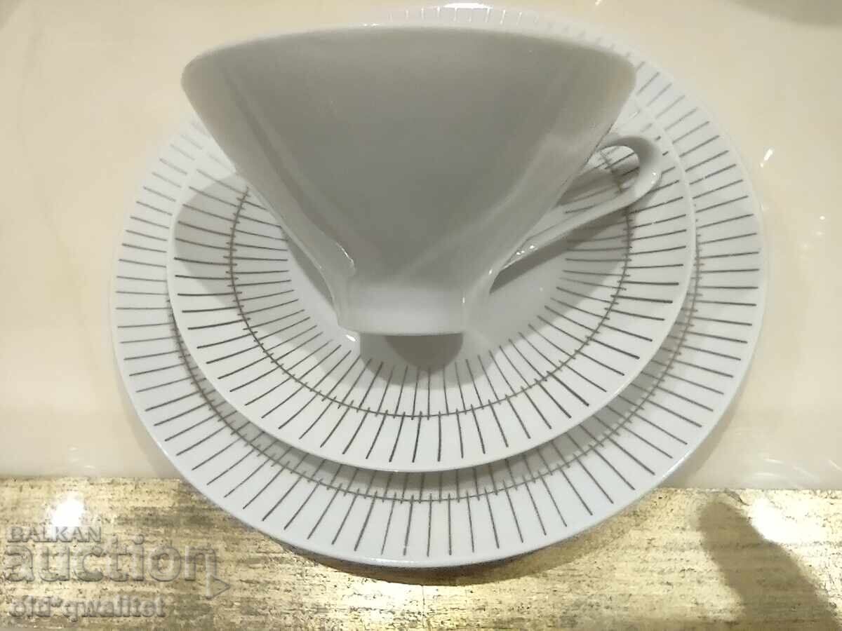 Porcelain tea/coffee set, porcelain, charm with price 127.00 BGN | € 64.93