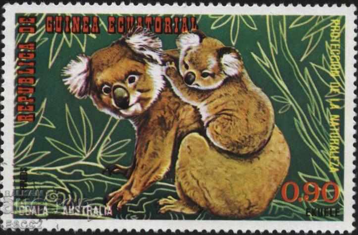 Brand Fauna Koala 1974 din Guineea Ecuatorială
