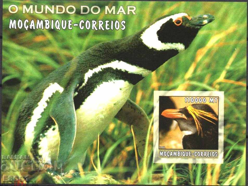 Penguin Πουλερικά Πουλιά 2002 Καθαρό μπλοκ από τη Μοζαμβίκη