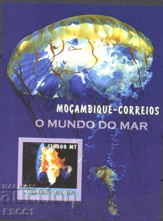 Чист блок Морска Фауна Медузи 2002  от Мозамбик