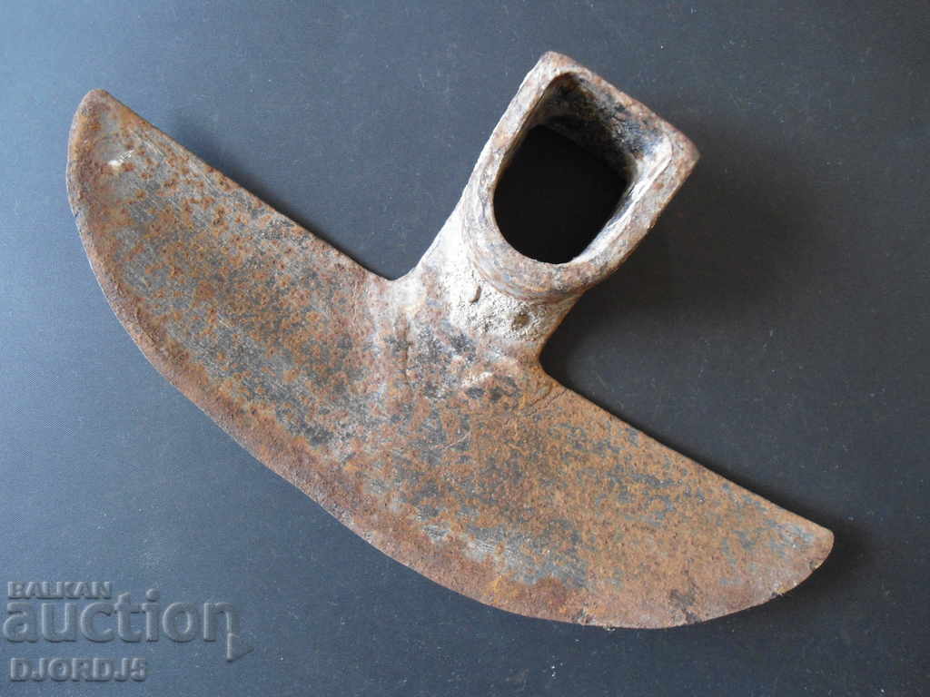 Old forged hoe
