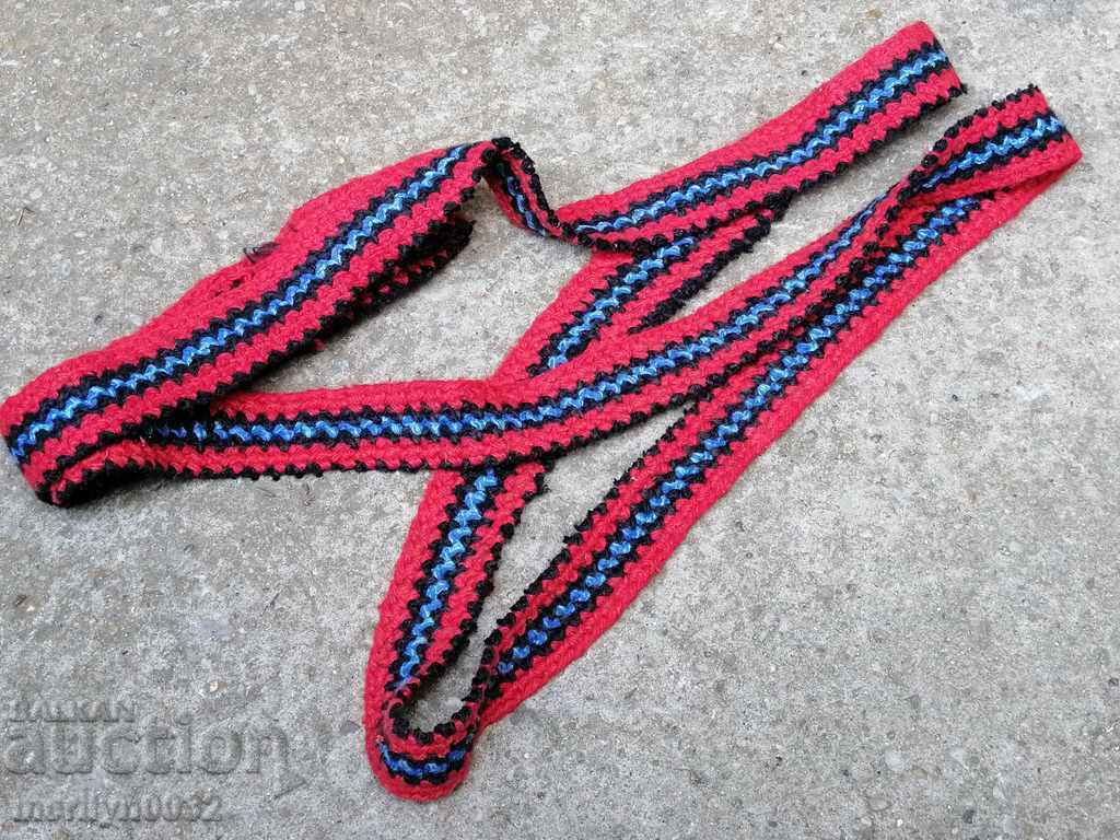 Old hand-knitted belt, belt, buckle, costume 2.60 meters with price 59.00 BGN | € 30.17 Old hand-knitted belt, belt, buckle, costume 2.60 meters with price 59.00 BGN | € 30.17