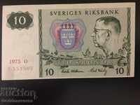 Σουηδία 10 Kronor 1975 Pick 52e Ref 3505