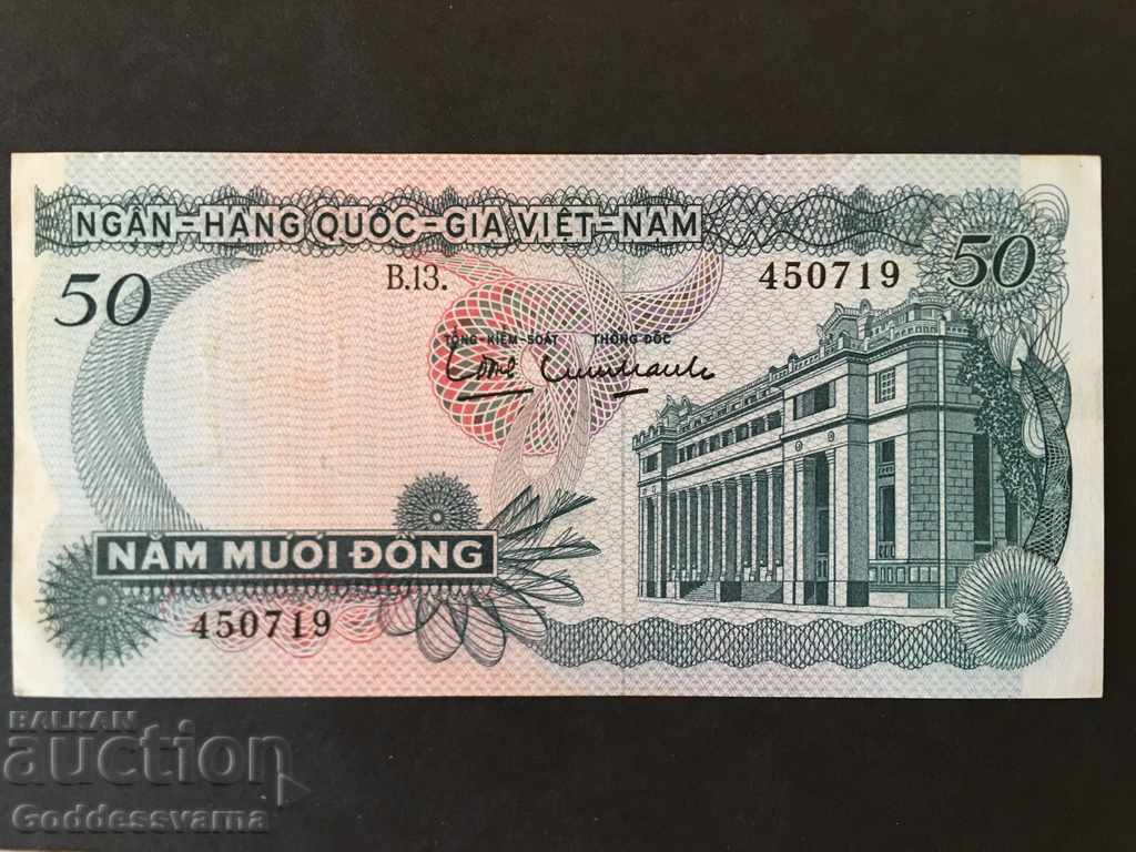 South Vietnam 50 Dong 1972 Επιλέξτε 30 Ref 0719