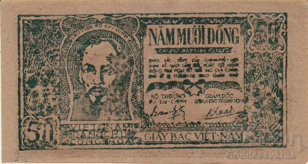 Auction Vietnam 50 Dong 1948 Pick 27 aUnc Ref 0037 Auction Vietnam 50 Dong 1948 Pick 27 aUnc Ref 0037