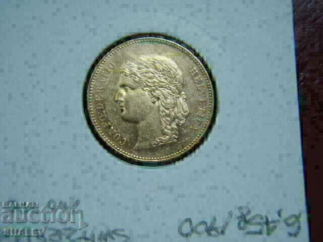 20 franci 1892 Elveția (Elveția) /2/ - AU (aur) - 6