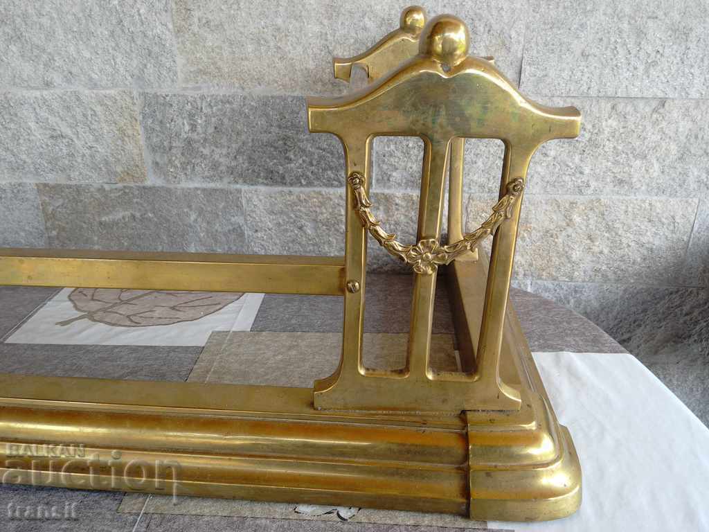 Παράδοση Art Nouveau διακόσμηση τζακιού 1850-1890 Αρ νουβό ορειχάλκινο φτερό Παράδοση Art Nouveau διακόσμηση τζακιού 1850-1890 Αρ νουβό ορειχάλκινο φτερό