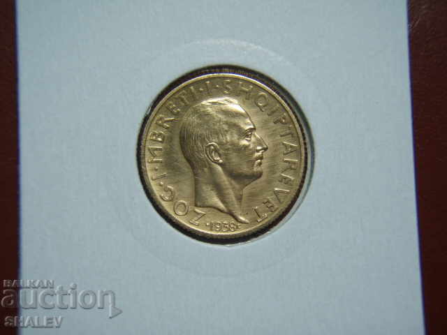 20 Franga Ar 1938 Albania "King Zogu Marriage" - AU (Gold) - 7 20 Franga Ar 1938 Albania "King Zogu Marriage" - AU (Gold) - 7
