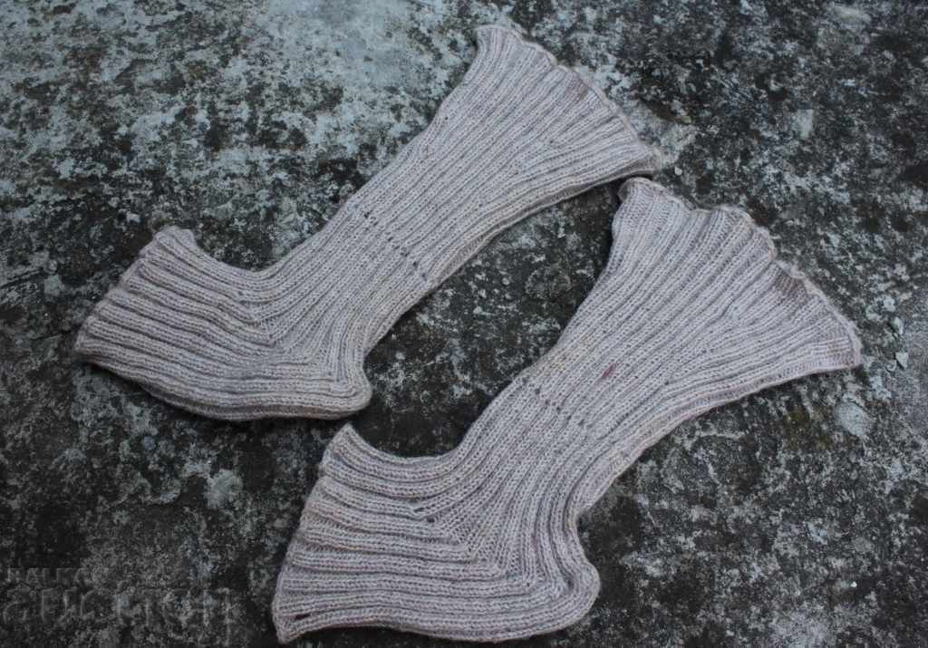 OLD KNITTED GHETTY LEGGINGS SOCKS KINGDOM BULGARIA