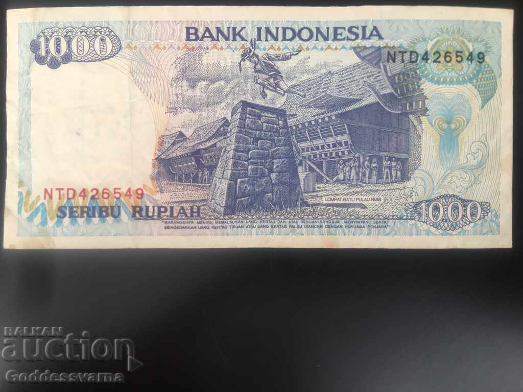 Indonesia 1000 Rupiah 1992 Pick 129 Ref 6549 with price 3.00 BGN | € 1.53 Indonesia 1000 Rupiah 1992 Pick 129 Ref 6549 with price 3.00 BGN | € 1.53