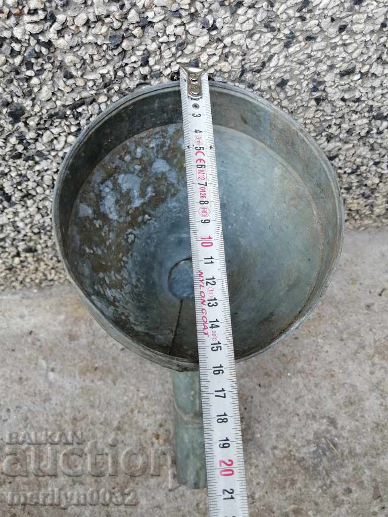 Delivery of Old funnel for fueling WW2 Delivery of Old funnel for fueling WW2