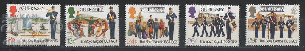 1983. Guernsey. 100 de ani de la brigada de băieți.