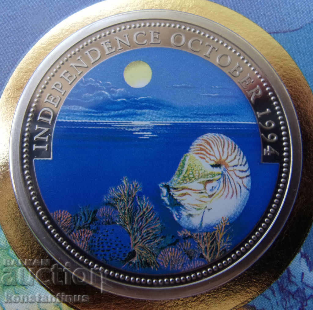 Palao 1 Dollar 1994 UNC PROOF Σπάνια με τιμή € 23.01 | 45.00 BGN Palao 1 Dollar 1994 UNC PROOF Σπάνια με τιμή € 23.01 | 45.00 BGN