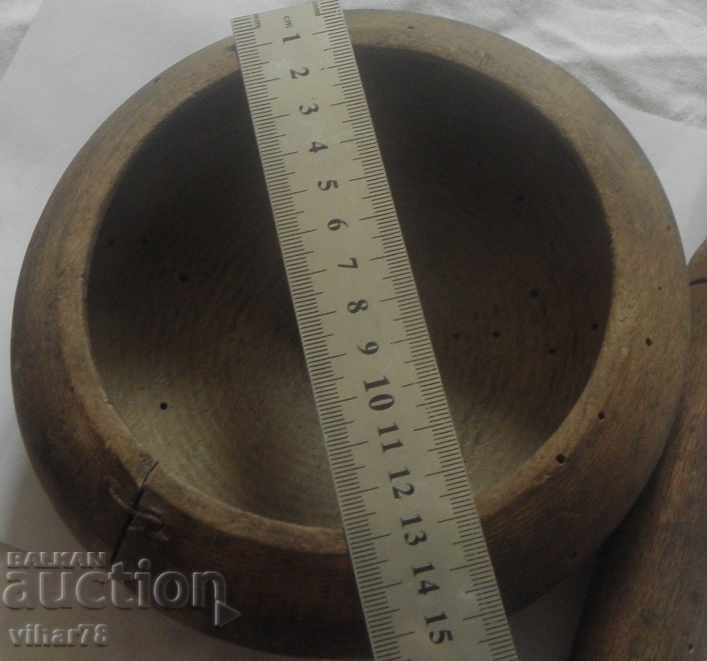 old wooden mortar - 5 old wooden mortar - 5