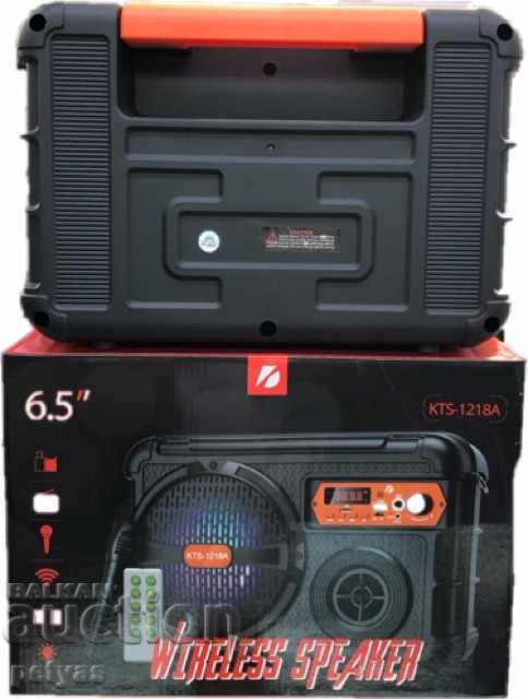 Στήλη BT, FM, MP3, USB Kts-1218A με τιμή 39.50 BGN | € 20.20 Στήλη BT, FM, MP3, USB Kts-1218A με τιμή 39.50 BGN | € 20.20