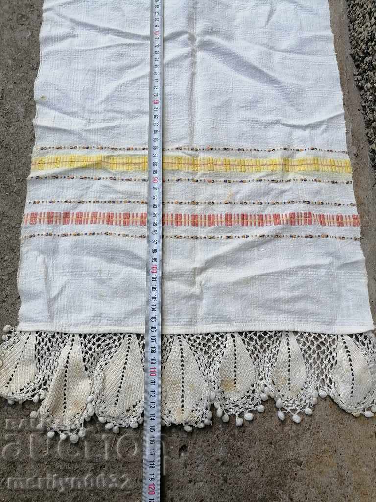 Licitație Dantelă brodată kenar din țesătură veche de mână Licitație Dantelă brodată kenar din țesătură veche de mână