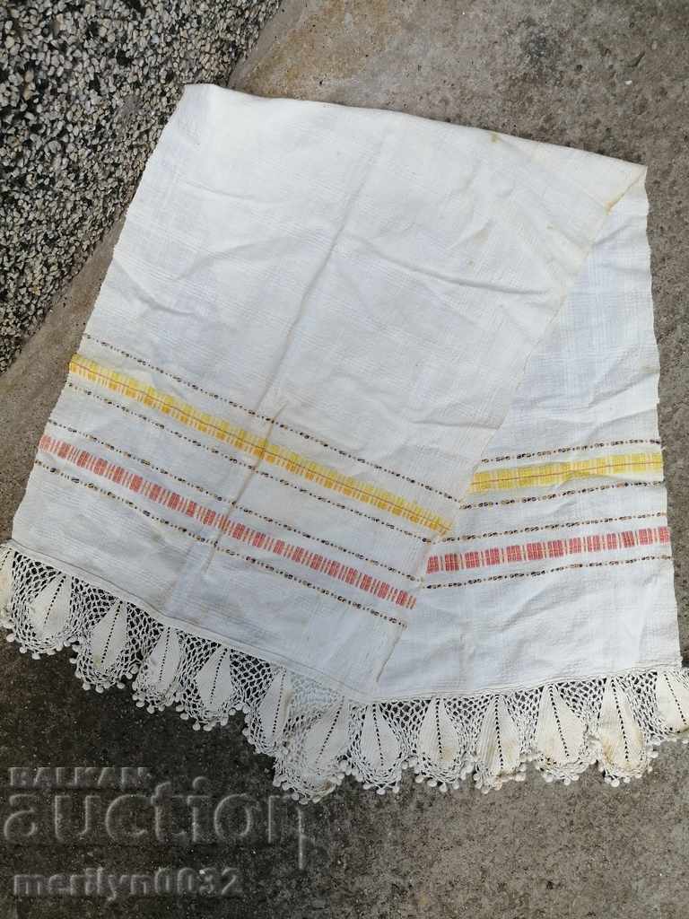 Old hand-woven cloth kenar embroidery lace