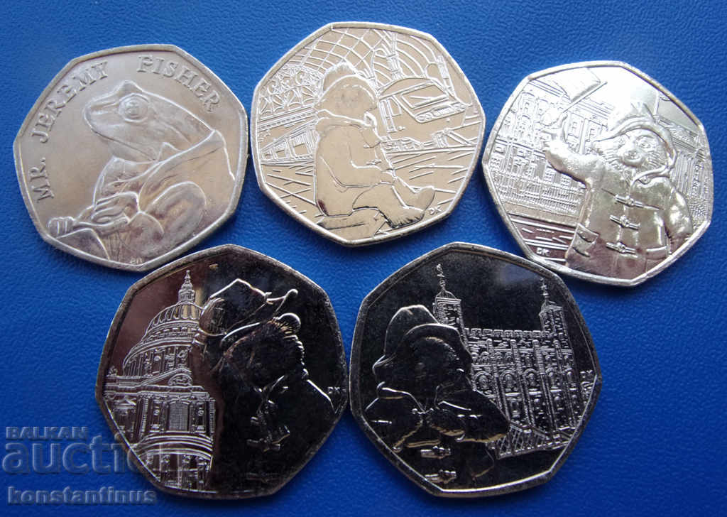 Anglia Lot jubileu monede 2017-2019 UNC Rare