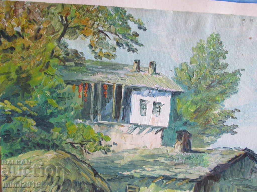 Auction Old painting, oil, cardboard, signed - Tanev, 48x37cm Auction Old painting, oil, cardboard, signed - Tanev, 48x37cm