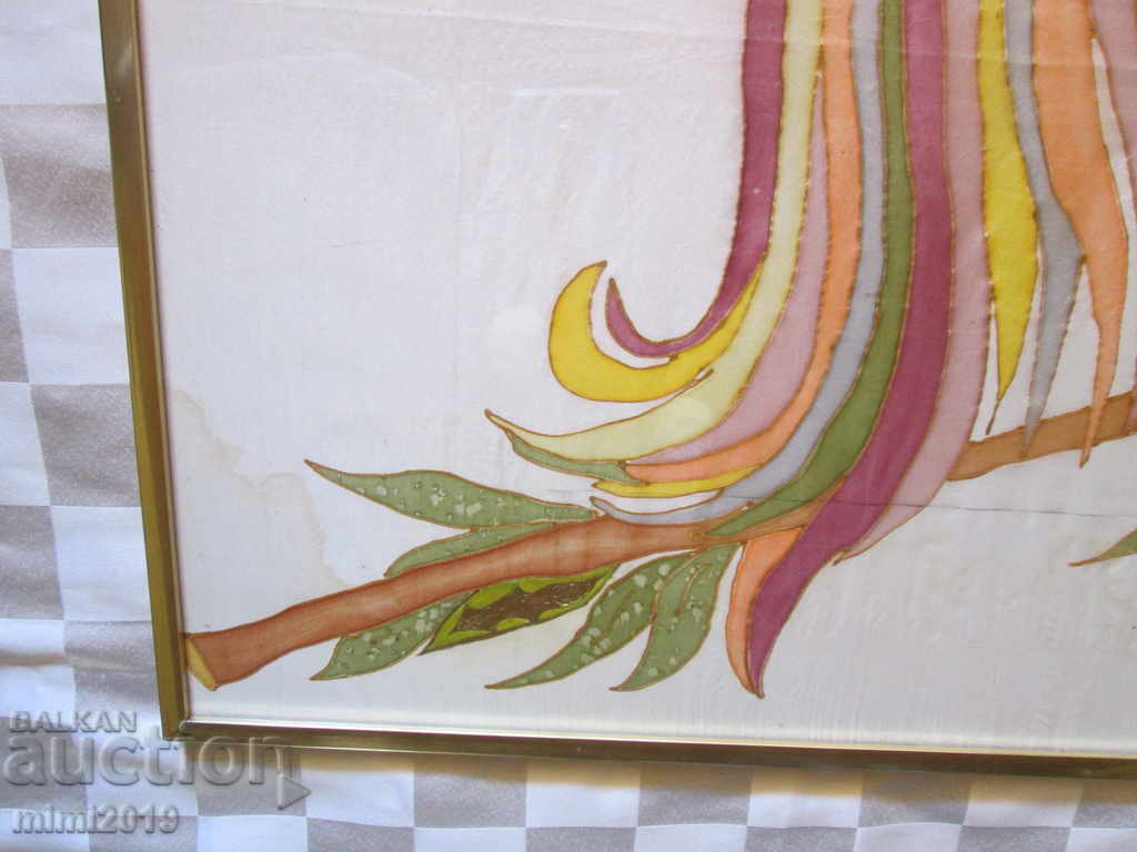 Secession painting, watercolor on natural silk, 82x62cm - 7 Secession painting, watercolor on natural silk, 82x62cm - 7