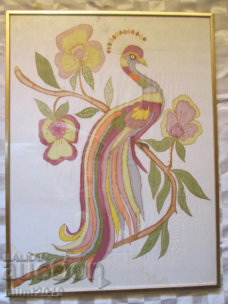 Secession painting, watercolor on natural silk, 82x62cm Secession painting, watercolor on natural silk, 82x62cm