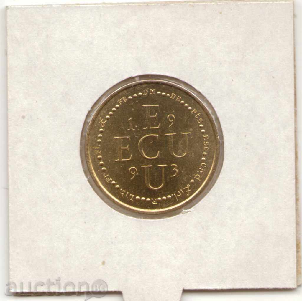 ++France-1 ECU-1993-X#71 ++France-1 ECU-1993-X#71