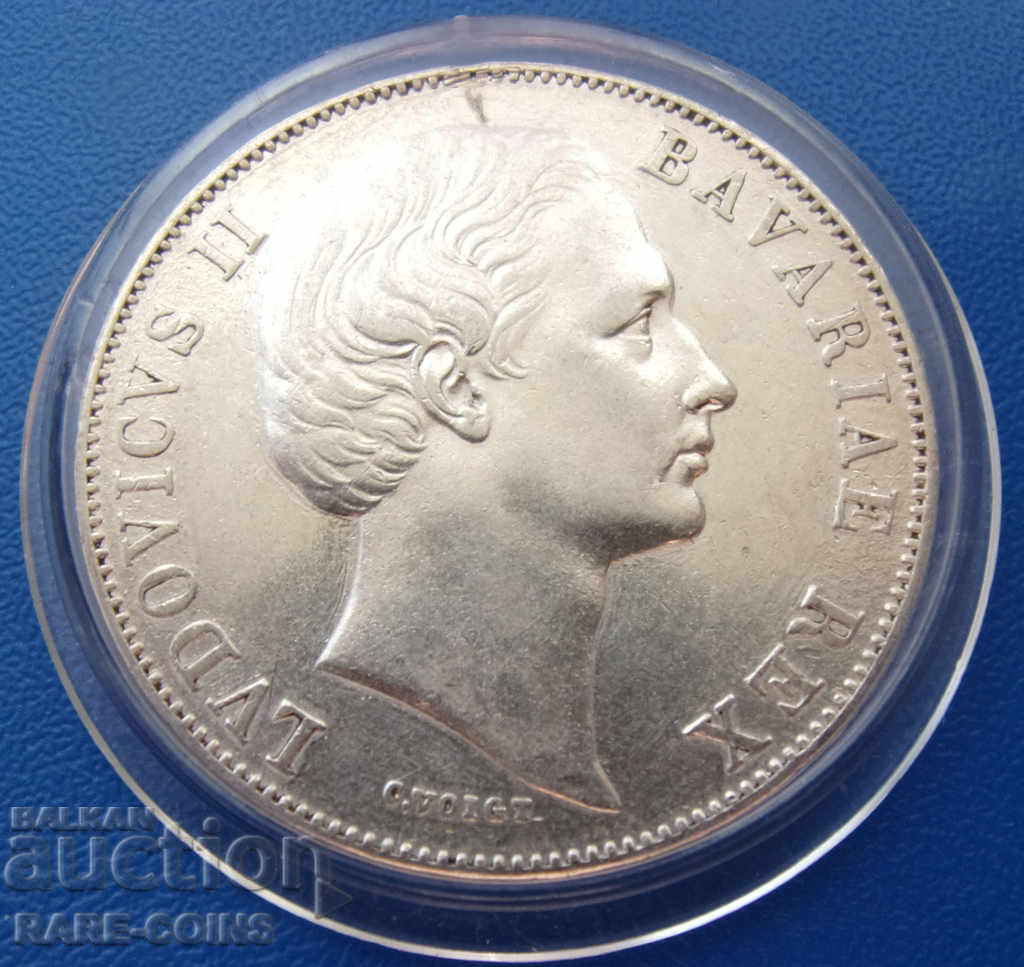 Βαυαρία 1 Thaler 1868 Σπάνιο πρωτότυπο με τιμή € 74.14 | 145.01 BGN