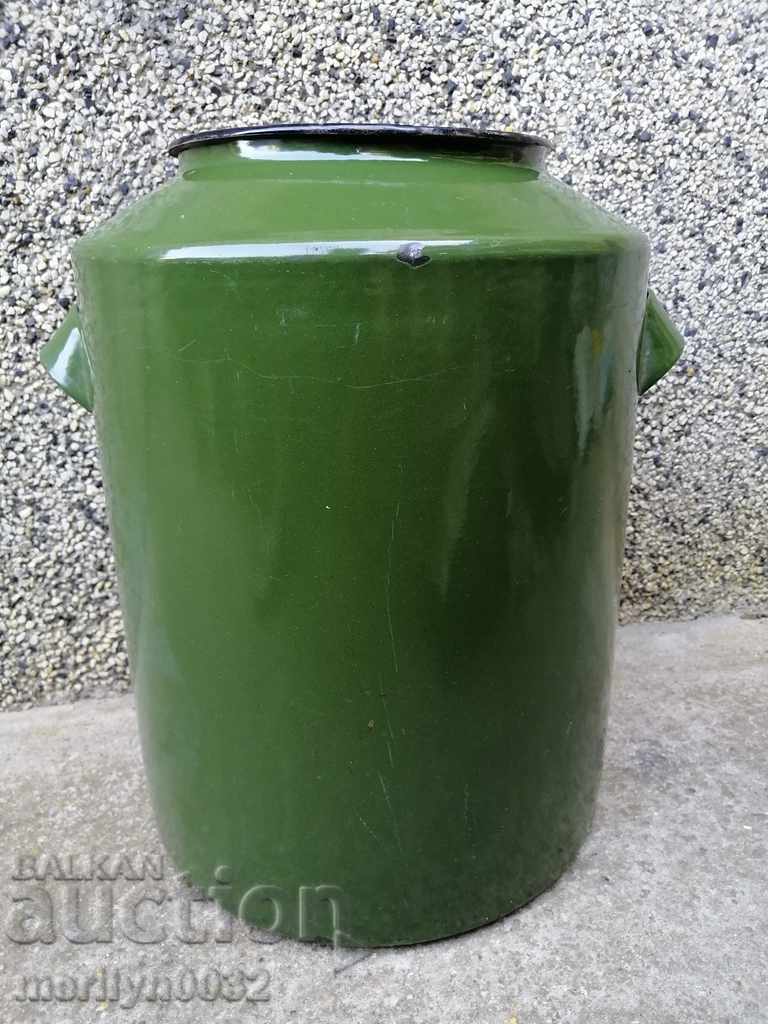 Enamelled container rubber bucket - 6 Enamelled container rubber bucket - 6