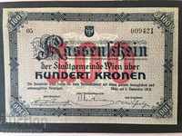 Austria Vienna 100 Kronen 1918 Pick UNL Ref 9421