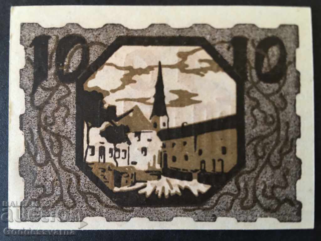 Germany Notgeld 10 Heller 1920 with price 15.00 BGN | € 7.67 Germany Notgeld 10 Heller 1920 with price 15.00 BGN | € 7.67