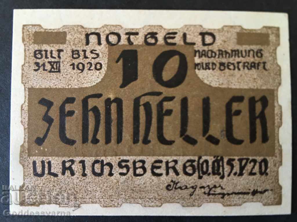 Germania Notgeld 10 Heller 1920
