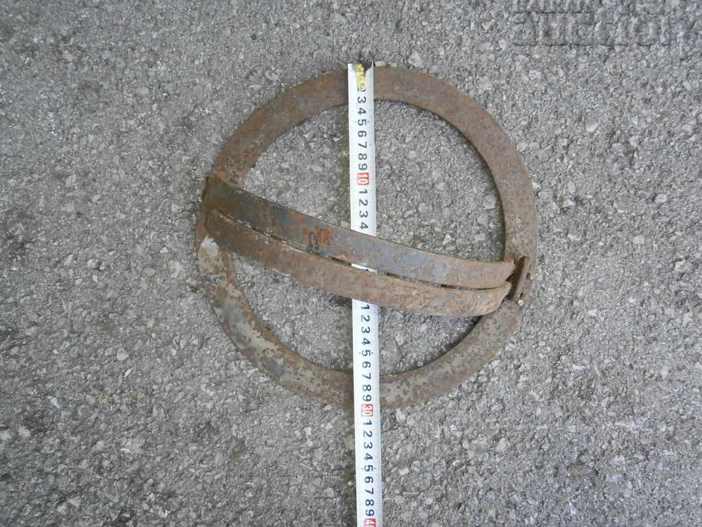 Auction Hand forged spiked trap wrought iron fox wolves Auction Hand forged spiked trap wrought iron fox wolves