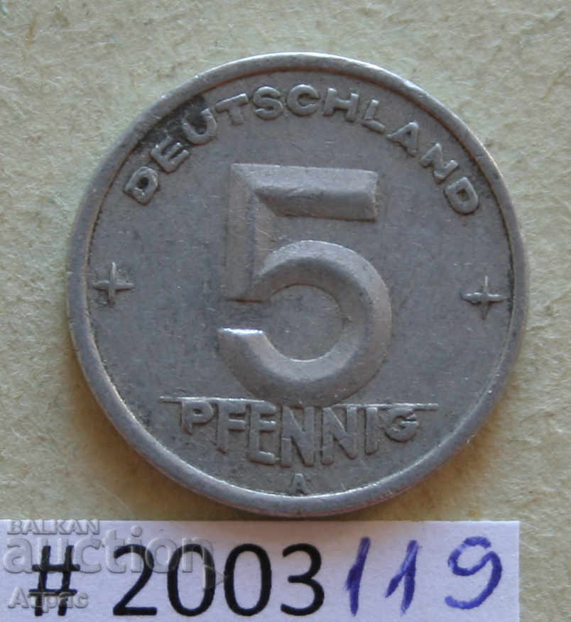 5 pfennig 1948 RDG
