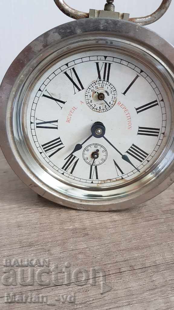 Old French alarm clock - a rare model with price 100.00 BGN | € 51.13 Old French alarm clock - a rare model with price 100.00 BGN | € 51.13
